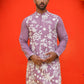 Embroidered Straight Kurtas ( KO 5137 Magenta )