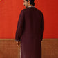 Embroidered Straight Kurtas. ( KO 5137Purple )