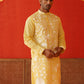 Embroidered Straight Kurtas. ( KO 5137Yellow )