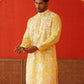 Embroidered Straight Kurtas. ( KO 5137Yellow )