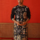 Floral Embroidered and Sequins Kurtas ( KO 5138Black )