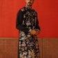 Floral Embroidered and Sequins Kurtas ( KO 5138Black )