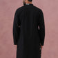 Floral Embroidered and Sequins Kurta (KO 5140 Black ) [FF] [D-5-6 & C5-6]