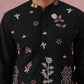 Floral Embroidered and Sequins Kurta (KO 5140 Black ) [FF] [D-5-6 & C5-6]
