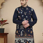 Floral Embroidered and Sequins Kurtas ( KO 5140 Navy )