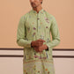 Floral Embroidered and Sequins Kurta ( KO 5140 Pista ) [FF] [D-5-6 & C5-6]