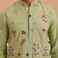Floral Embroidered and Sequins Kurta ( KO 5140 Pista ) [FF] [D-5-6 & C5-6]