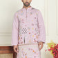 Floral Embroidered and Sequins Kurtas ( KO 5140 Purple )