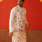Floral Embroidered and Sequins Kurtas ( KO 5140White )