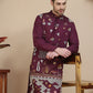 Floral Embroidered and Sequins Kurtas ( KO 5140 Wine )