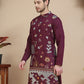 Floral Embroidered and Sequins Kurtas ( KO 5140 Wine )