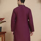 Floral Embroidered and Sequins Kurtas ( KO 5140 Wine )