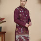 Floral Embroidered and Sequins Kurtas ( KO 5140 Wine )