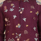 Floral Embroidered and Sequins Kurtas ( KO 5140 Wine )