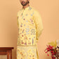 Floral Embroidered and Sequins Kurtas ( KO 5140 Yellow )
