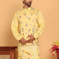 Floral Embroidered and Sequins Kurtas ( KO 5140 Yellow )