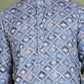 Embroidered and Printed Cotton Blend Kurtas. ( ko 5141Blue )