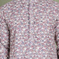 Embroidered and Printed Cotton Blend Kurtas. ( ko 5141Brown )