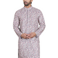 Embroidered and Printed Cotton Blend Kurtas. ( ko 5141Brown )