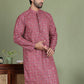 Embroidered and Printed Cotton Blend Kurtas. ( ko 5142Maroon )