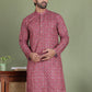 Embroidered and Printed Cotton Blend Kurtas. ( ko 5142Maroon )