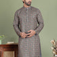 Embroidered and Printed Cotton Blend Kurtas. ( ko 5142Olive )