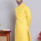 Solid Cotton Kurtas for Men ( KO 5144Lemon )
