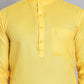 Solid Cotton Kurtas for Men ( KO 5144Lemon )