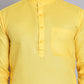 Men’s Cotton Blend Solid Kurta ( ANMKO 5144Lemon )