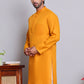 Solid Cotton Kurtas for Men ( KO 5144Mustard )