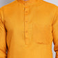 Men’s Cotton Blend Solid Kurta ( ANMKO 5144Mustard )