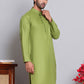 Solid Cotton Kurtas for Men ( KO 5144Olive )