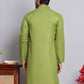 Solid Cotton Kurtas for Men ( KO 5144Olive )