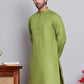 Solid Cotton Kurtas for Men ( KO 5144Olive )
