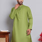 Solid Cotton Kurtas for Men ( KO 5144Olive )