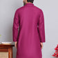Solid Cotton Kurtas for Men ( KO 5144Pink )