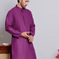 Solid Cotton Kurtas for Men ( KO 5144 Purple )
