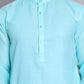 Solid Cotton Kurtas for Men ( KO 5144Sky )