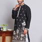 Floral Embroidered and Sequins Kurtas ( KO 5147Black )