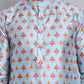 Digital Printed Straight Kurtas ( KO 5148Blue )