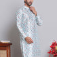 Digital Printed Straight Kurtas ( KO 5148Firozi )