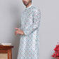 Digital Printed Straight Kurtas ( KO 5148Firozi )