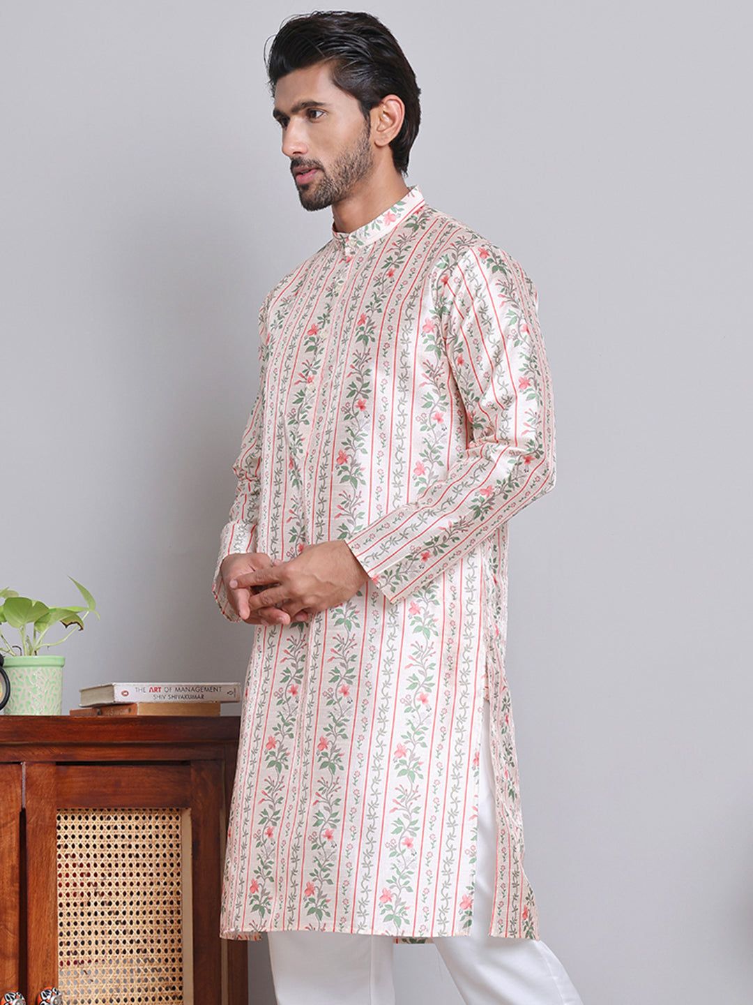 Digital Printed Straight Kurtas ( KO 5148Golden )