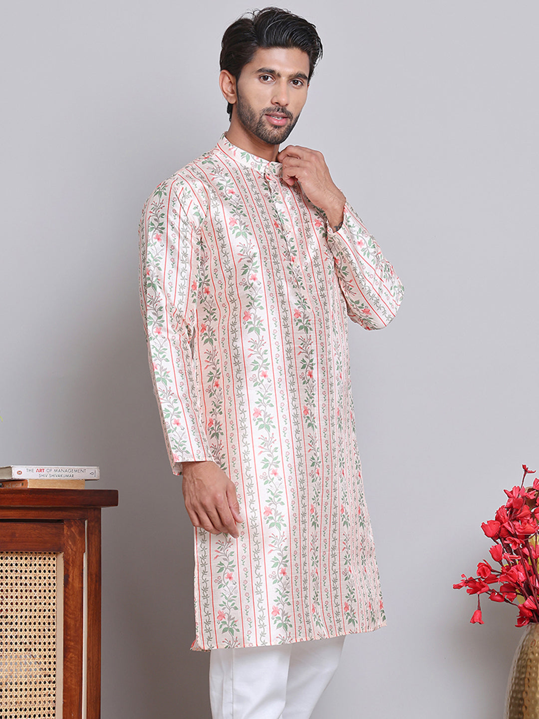 Digital Printed Straight Kurtas ( KO 5148Golden )