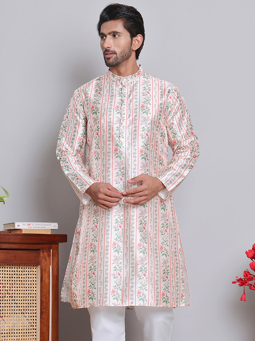 Digital Printed Straight Kurtas ( KO 5148Golden )