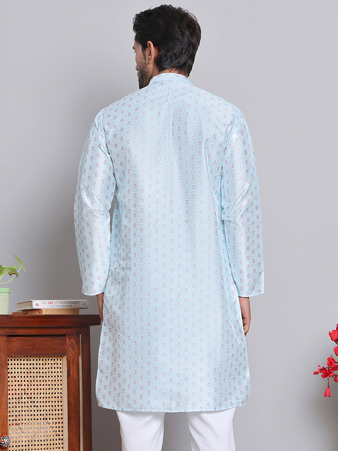 Digital Printed Straight Kurtas ( KO 5148Sky )