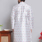 Digital Printed Straight Kurtas ( KO 5148White )