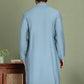 Embroidered and Mirror Work Kurtas for Men ( ko 5149Blue )