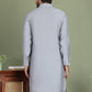 Embroidered and Mirror Work Kurtas for Men ( ko 5149Grey )