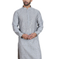 Embroidered and Mirror Work Kurtas for Men ( ko 5149Grey )